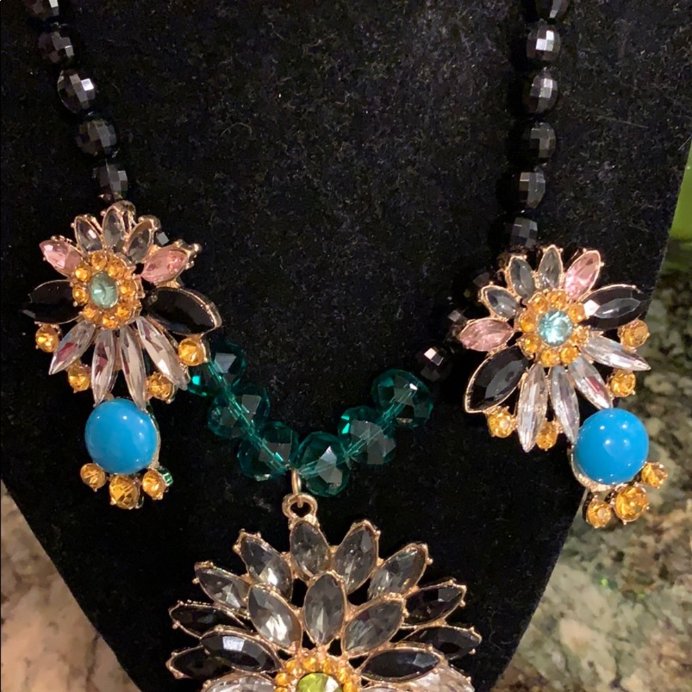 Statement Necklace Adjustable Length - image 3